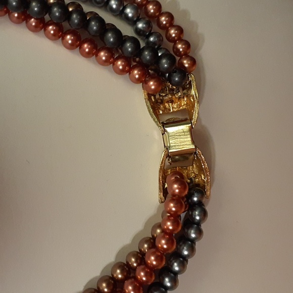 Vintage 5-Strand Pearl Necklace U144 - Picture 10 of 14